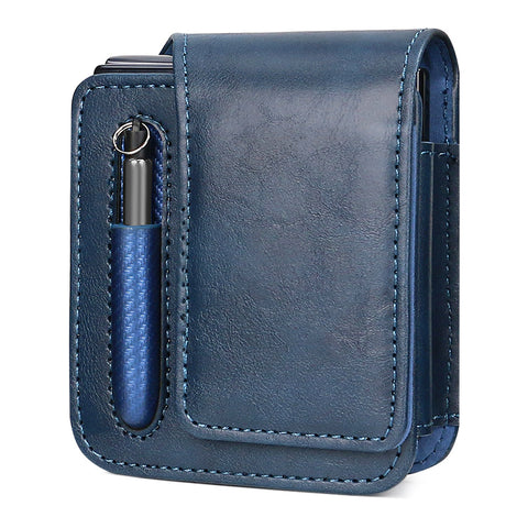 Genuine Leather Belt Clip Case Waist Bag For Samsung Z flip 5 4 3 5G