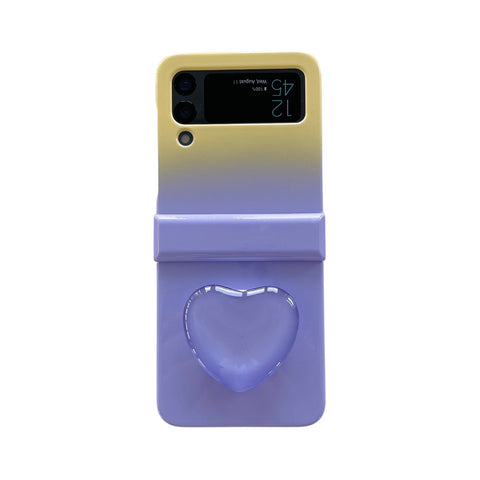 【Kaufen Sie 2 und erhalten Sie den Versand gratis】 Süße Handyhülle mit Herz-Ständer für Samsung Galaxy Z Flip