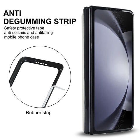 Luxury Folding Card Bag Leather Stand Case with Pen Slot for Samsung Galaxy Z Fold 3 4 5 5G
