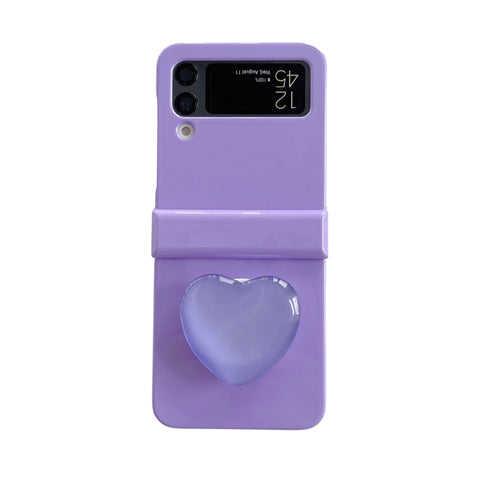 【Buy 2 Get Free Shipping】Cute love Heart Stand Phone Case For Samsung Galaxy Z Flip