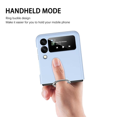 Original All-inclusive stoßfeste matte Fingerring-Telefonabdeckung für Samsung Galaxy Z Flip 4 3 5G 