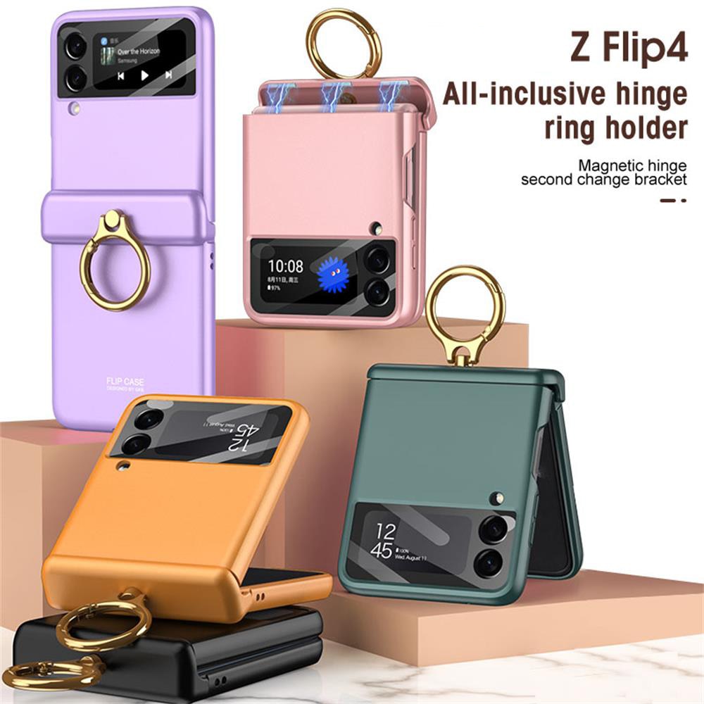 Cute Retro Phone Cover fr Samsung Galaxy Z Flip 4 Hinge Full Cover